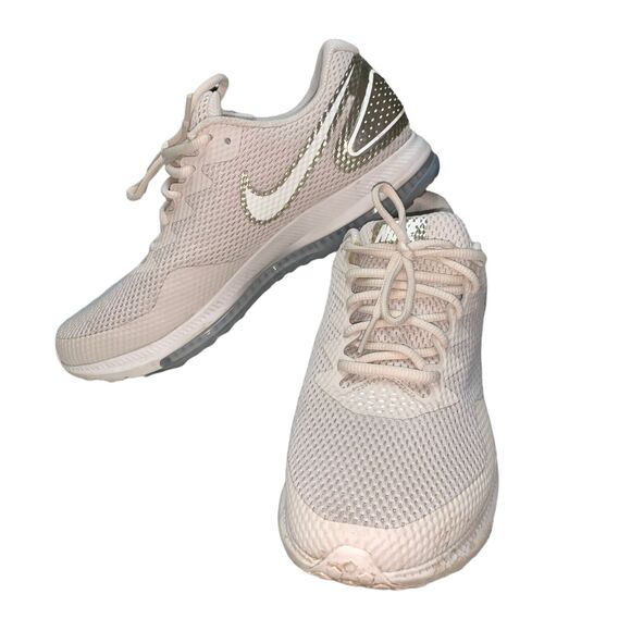 Nike Womens Tennis Shoes Sneakers Zoom All Out Running Athletic Beige Gold 10 - Picture 4 of 12
